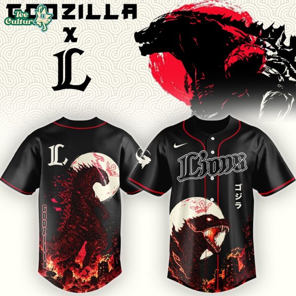 Saitama Seibu Lions Special Godzilla Minus Zero Limited Edition Jersey