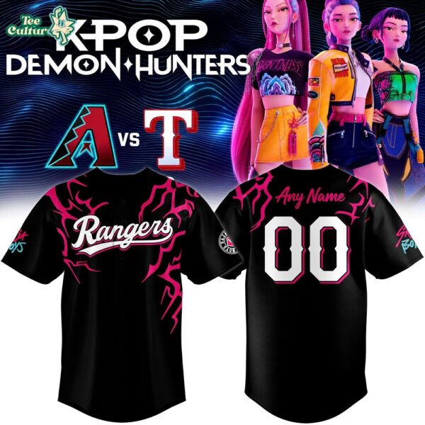 Saja Boys x Texas Rangers Special Edition Baseball Jersey