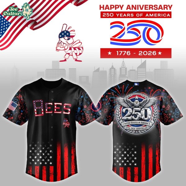 Salt Lake Bees x 250 Years USA Anniversary Jersey Limited Edition Black