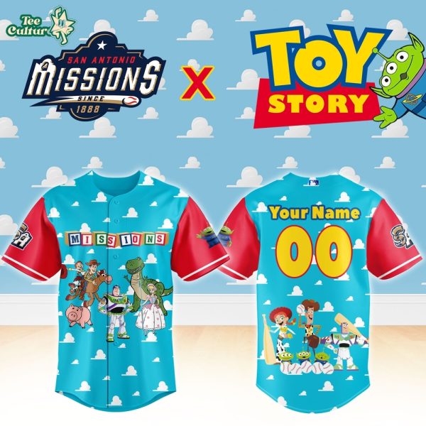San Antonio Missions x Toy Story Night Custom Baseball Jersey