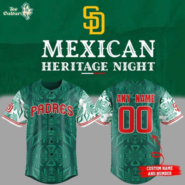 San Diego Padres Mexican Heritage Night 2026 Baseball Jersey