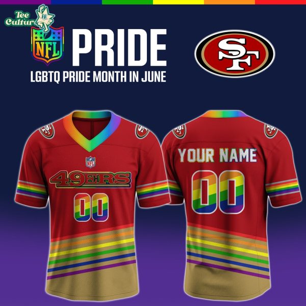 San Francisco 49ers x LGBT Pride Month In June Limited Edition Football Jersey