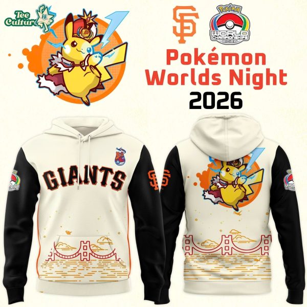 San Francisco Giants 2026 Pokémon Worlds Night Hoodie