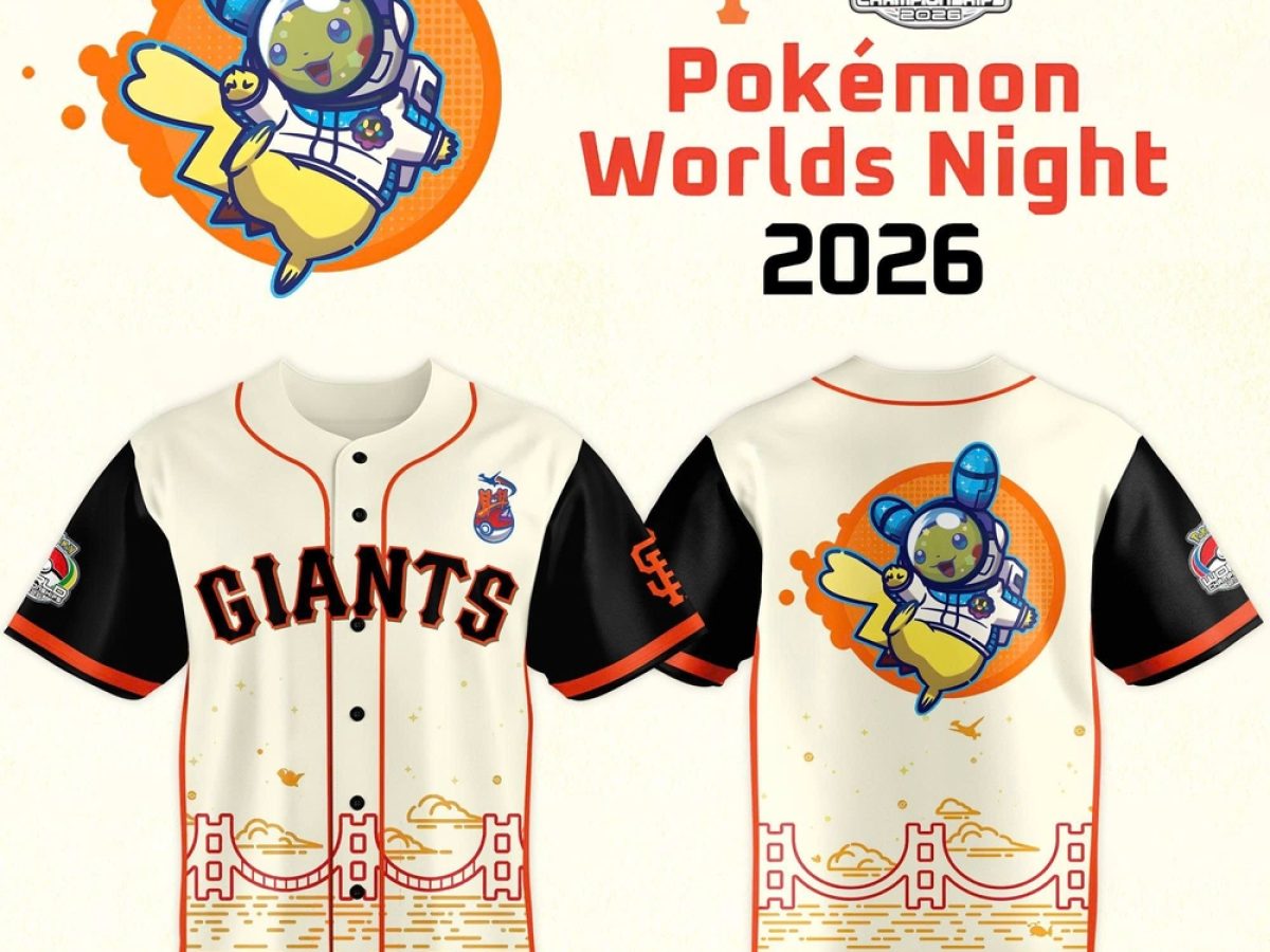 San Francisco Giants 2026 Pokémon Worlds Night Jersey V2 - Teesculture