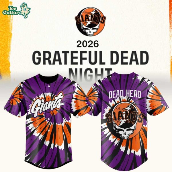 San Francisco Giants Grateful Dead Night 2026 Special Edition Jersey V2
