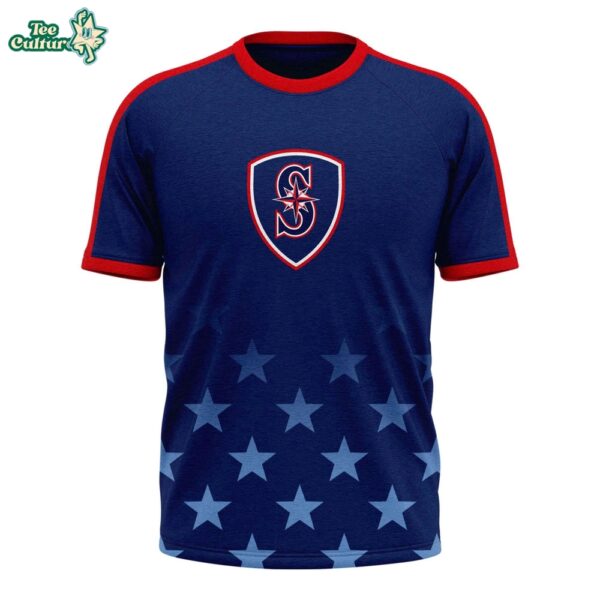 Seattle Mariners 2026 Stars Stripes Soccer TShirt by Teesculture.com