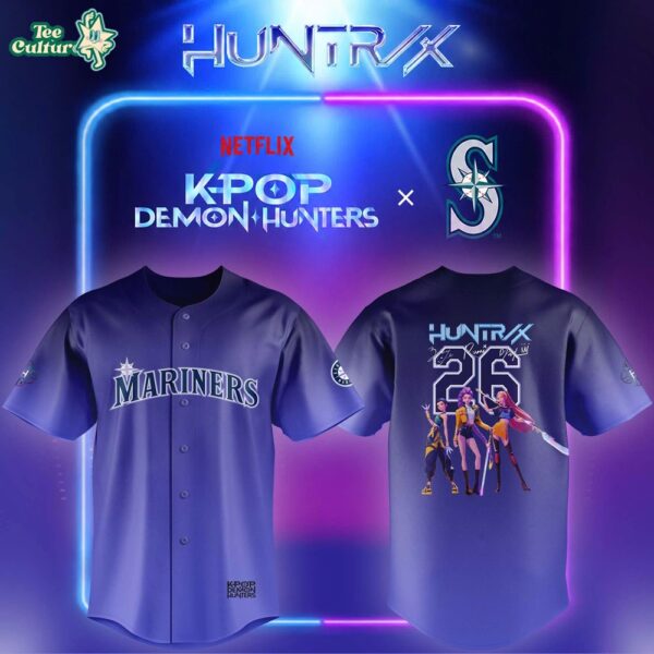 Seattle Mariners K-Pop Demon Hunters Night Jersey
