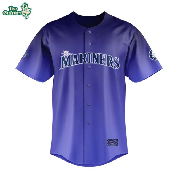 Seattle Mariners KPop Demon Hunters Night Jersey by Teesculture.com