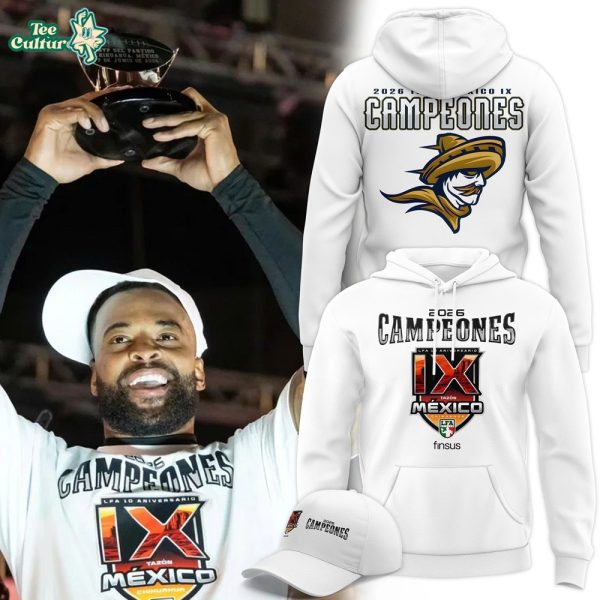 Sudadera Conmemorativa Tazón México IX 2026 Campeones Hoodie