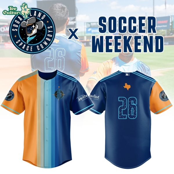 Sugar Land Space Cowboys x Soccer Weekend Special Baseball Jersey