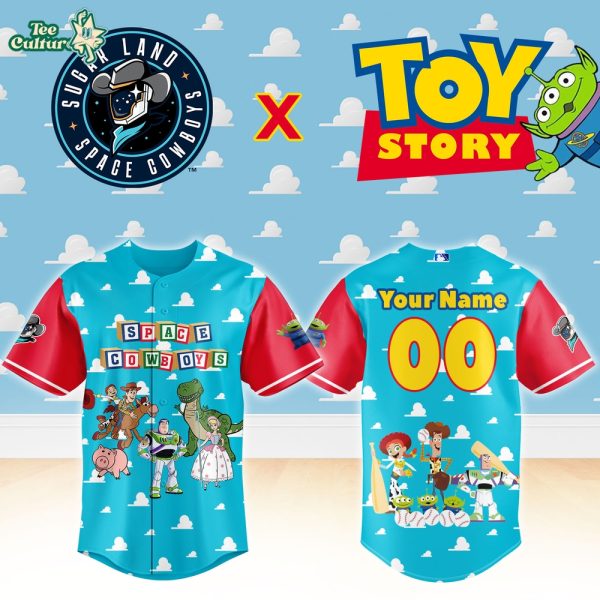 Sugar Land Space Cowboys x Toy Story Night Custom Baseball Jersey