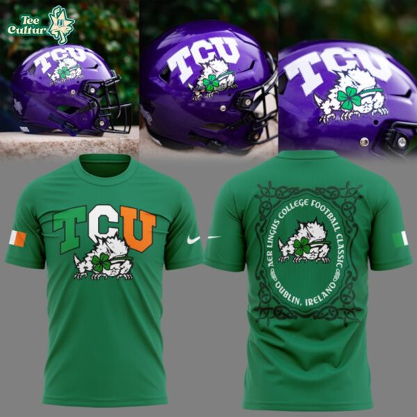 TCU Horned Frogs 2026 Ireland Game Limited Edition Green Shirt