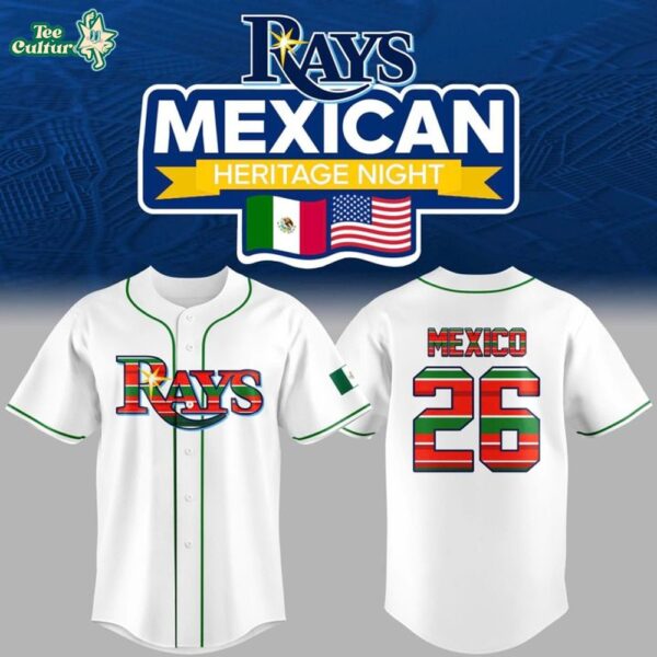 Tampa Bay Rays Mexican Heritage Day 2026 Limited Edition Baseball Jersey