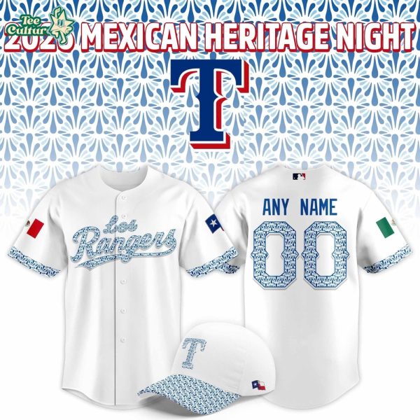 Texas Rangers 2026 Mexican Heritage Night Jersey - Custom