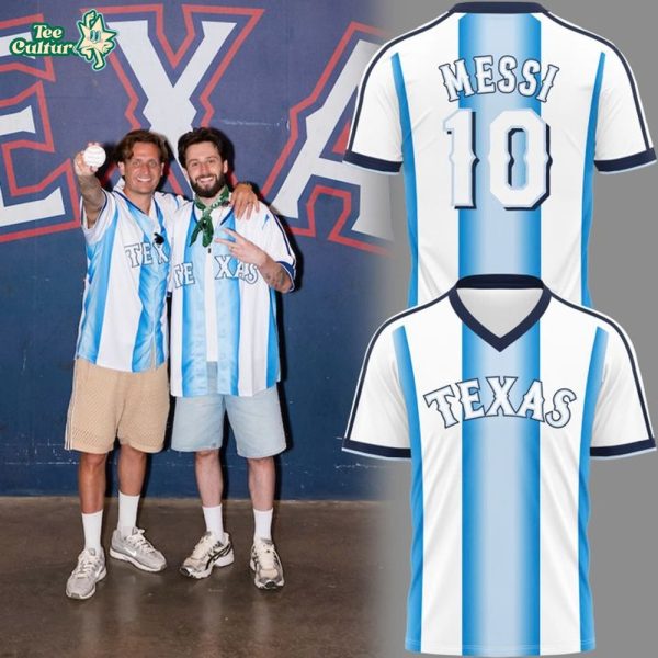 Texas Rangers x Argentina Lionel Messi Limited Edition Jersey
