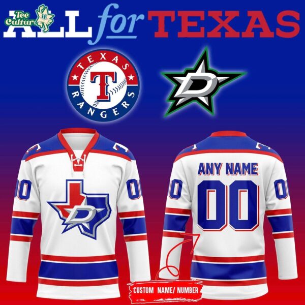 Texas Rangers x Dallas Stars Night 2026 Hockey Jersey