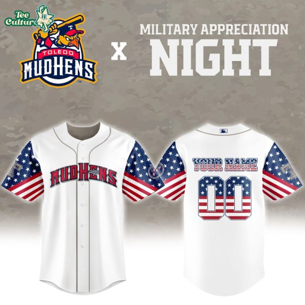 Toledo Mud Hens x 2026 Military Appreciation Night Custom Baseball Jersey