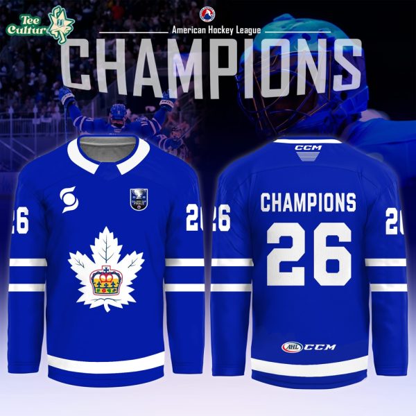 Toronto Marlies x American Hockey League Champions 26 Edition Jersey