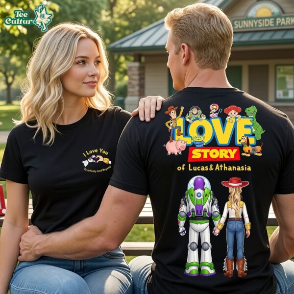 Toy Story Love Story Tshirt - Personalized Gifts For Couple