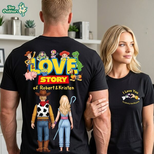 Toy Story Love Story Tshirt Personalized Gifts For Couple by Teesculture.com