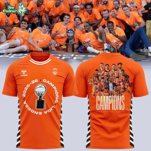 Valencia Basket Liga Endesa Champions 2026 Celebration T-Shirt