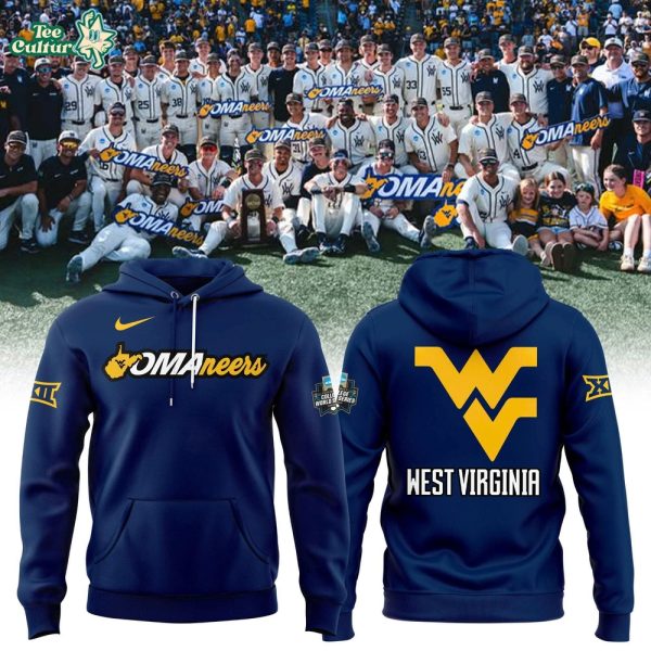 West Virginia Mountaineers 2026 NCAA Men’s Baseball Omaha College World Series Hoodie-Blue