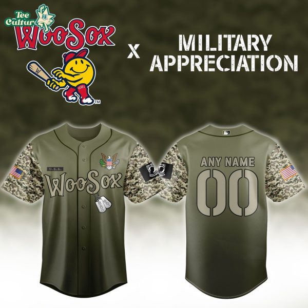 Worcester Red Sox x Military Appreciation Night Custom Baseball Jersey