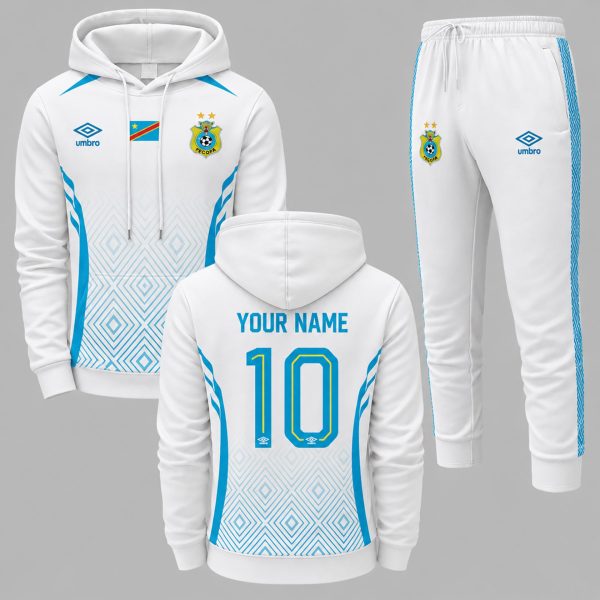 DR Congo 2026 FIFA World Cup Away Personalized Hoodie Jogger Set