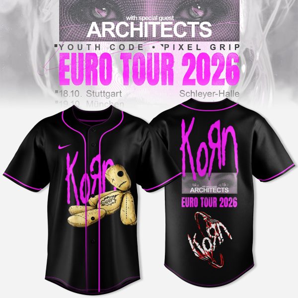 Korn Band Euro Tour 2026 Baseball Jersey