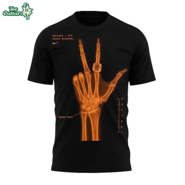 2026 Black TShirt XRay Jalen Brunson Signatures Print by Teesculture.com