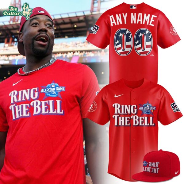 2026 MLB All-Star Game Ring The Bell Red Custom Name Baseball Jersey