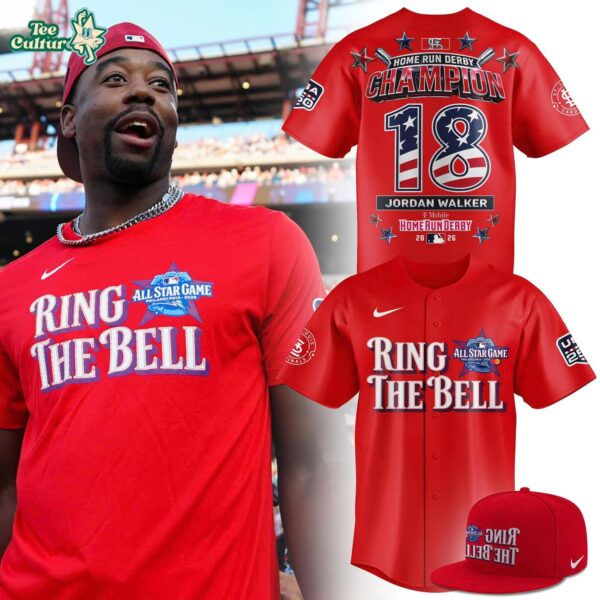 2026 MLB Home Run Derby Champion Jordan Walker Ring The Bell Limited Edition Baseball Jersey