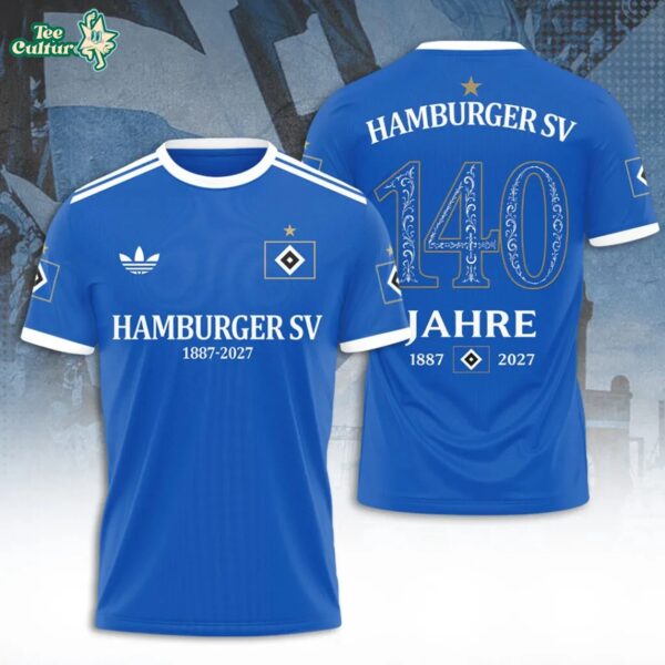 3D All Over Hamburger SV 140th Anniversary Soccer Club Graphic Shirt