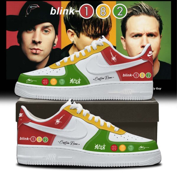 Blink-182 Take Off Your Pants and Jacket 25th Anniversary Day Pop-Up Limited Edition Air Force 1 Sneakers V2