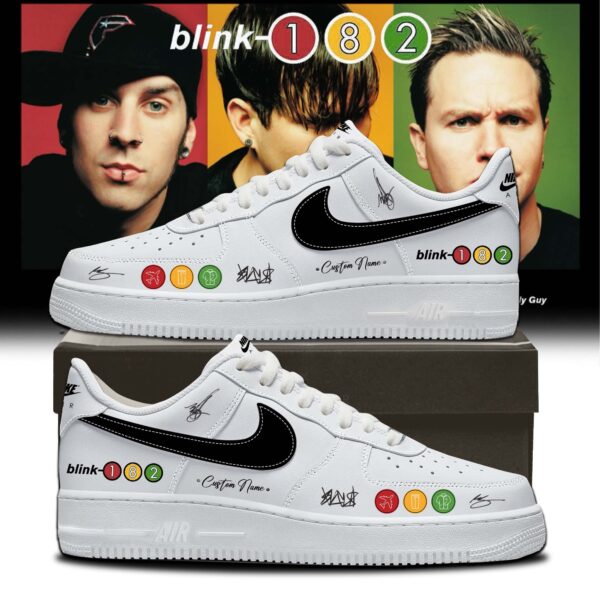 Blink-182 Take Off Your Pants and Jacket 25th Anniversary Day Pop-Up Limited Edition Air Force 1 Sneakers V3