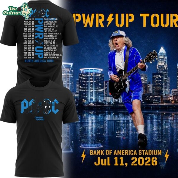 AC/DC Power Up Tour Bank of America Stadium July 11, 2026 Concert T-Shirt