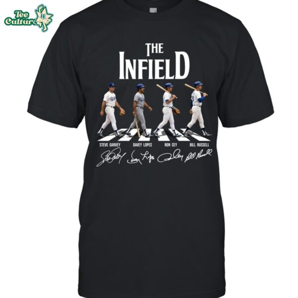 Abbey Road Los Angeles Dodgers The Infield Graphic Unisex T-Shirt
