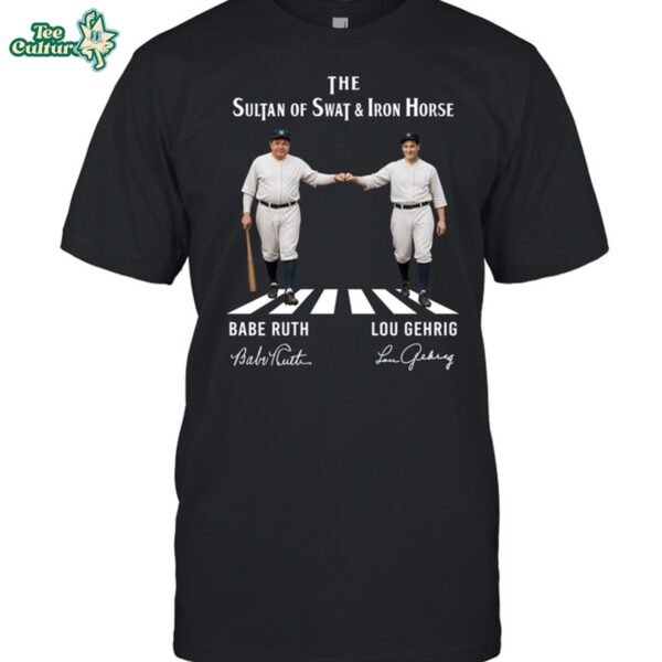 Abbey Road New York Yankees Sultan Of Swat & Iron Horse Graphic Unisex T-Shirt