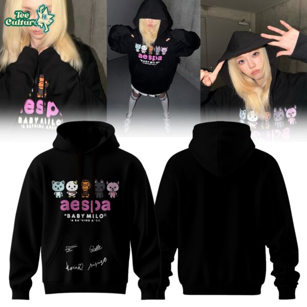 Aespa x Bape Signed 2026 Limited Edition Graphic Hoodie