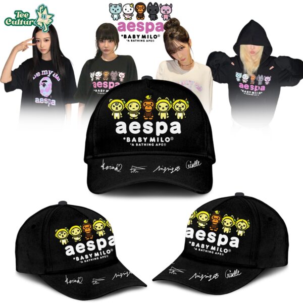Aespa x Bape Signed Limited Edition Fan Graphic TShirt by Teesculture.com
