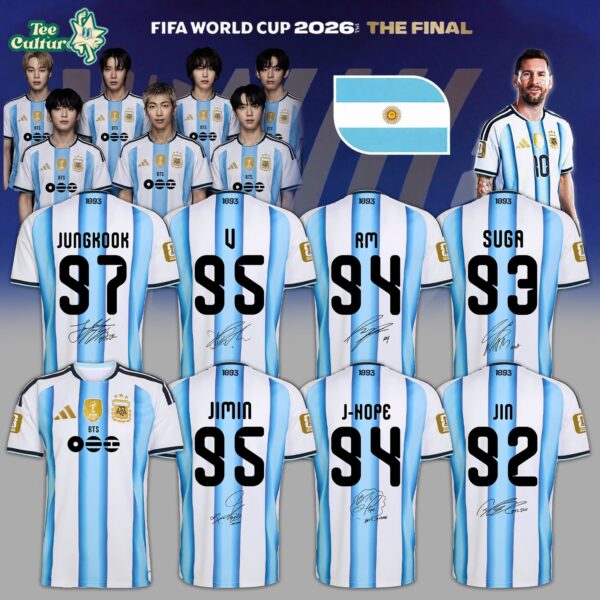Argentina National Football Team x BTS Halftime Show 2026 Limited Edition Football Jersey