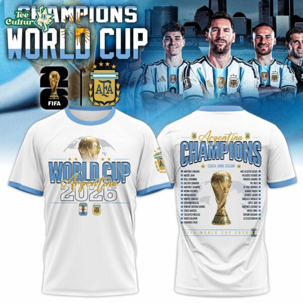Argentina Team World Cup Champions 2026 Limited Edition Shirt