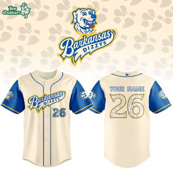 Arkansas Travelers Barkansas Dizzy's Special Edition Baseball Jersey