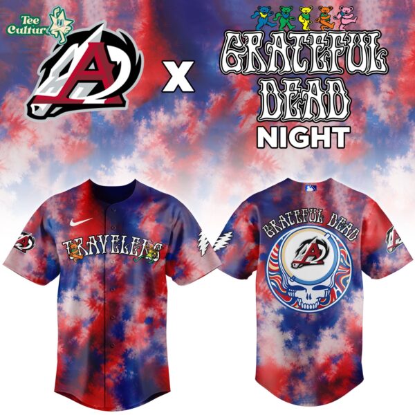 Arkansas Travelers Grateful Dead Theme Night Special Baseball Jersey