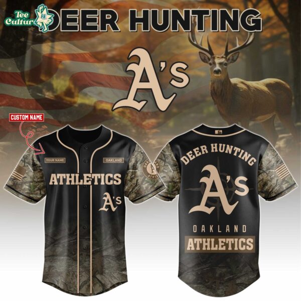 Athletics Deer Hunting Limited Edition Baseball Jersey