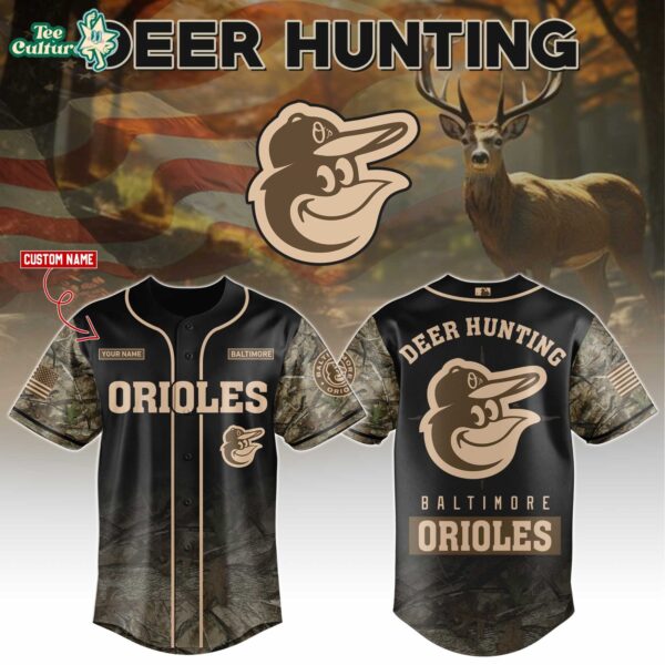Baltimore Orioles Deer Hunting Limited Edition Baseball Jersey