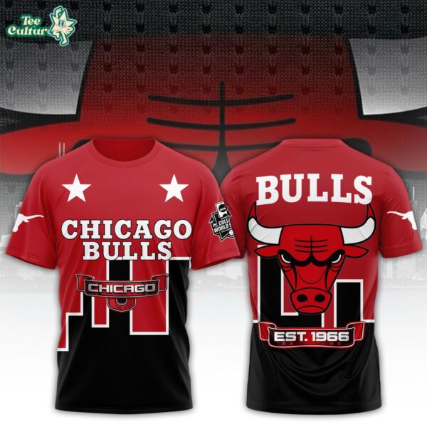 Basketball NBA Chicago Bulls Skyline Fan T-Shirt
