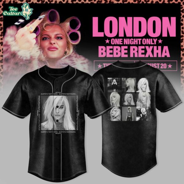 Bebe Rexha UK Tour At London Baseball Jersey Collection Ver3