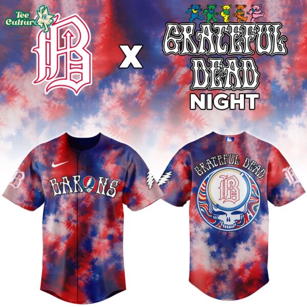Birmingham Barons Grateful Dead Night 2026 Special Edition Baseball Jersey