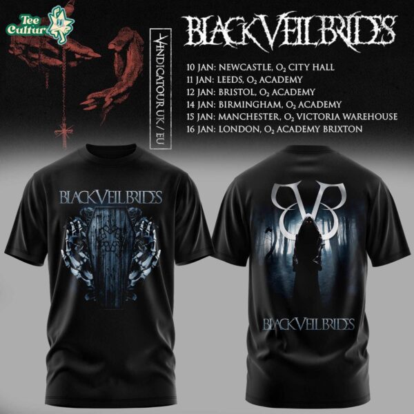 Black Veil Brides - UK Tour 2026 Collection Tshirt V4